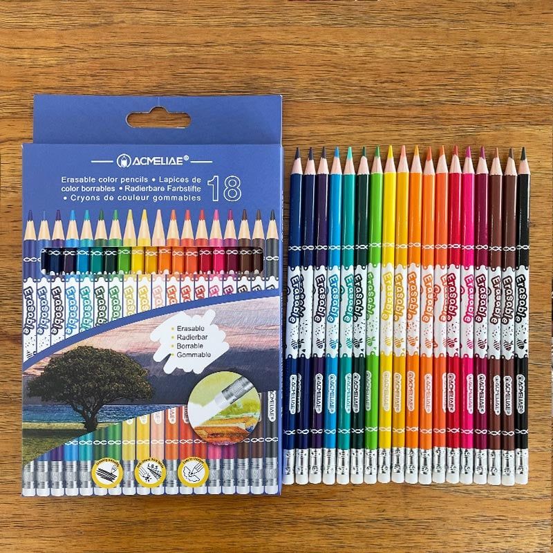 Viết Chì Màu Xóa Được 18 Cây 43739 Acmeliae