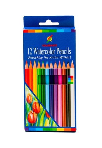 Bút Chì Màu 12 Cây Nước Hộp Giấy