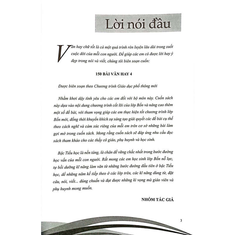 150 Bài Văn Hay 4 (Dùng Chung 3 Bộ )