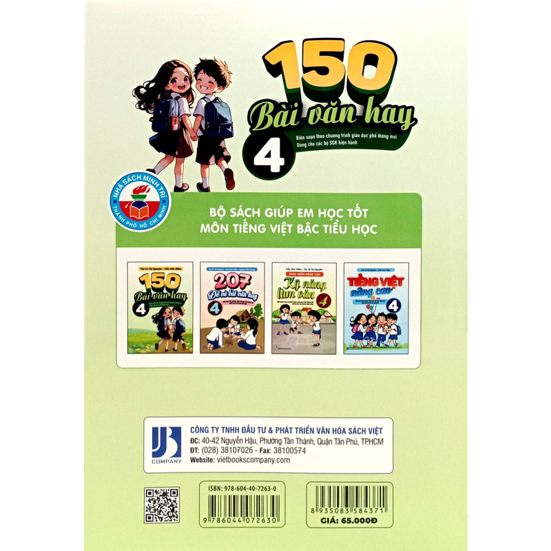 150 Bài Văn Hay 4 (Dùng Chung 3 Bộ )