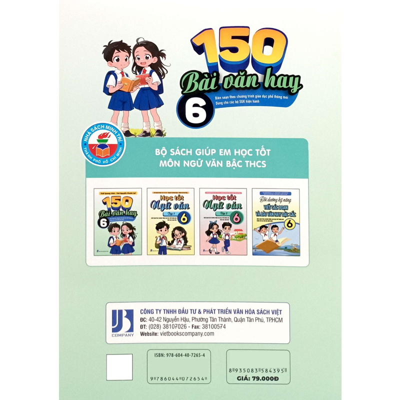 150 Bài Văn Hay Lớp 6 (Bs Theo Chương Trình GDPT Mới)