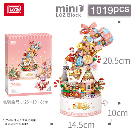 Đồ Chơi Lắp Ráp Giáng Sinh Có Nhạc 1019Pcs 1957