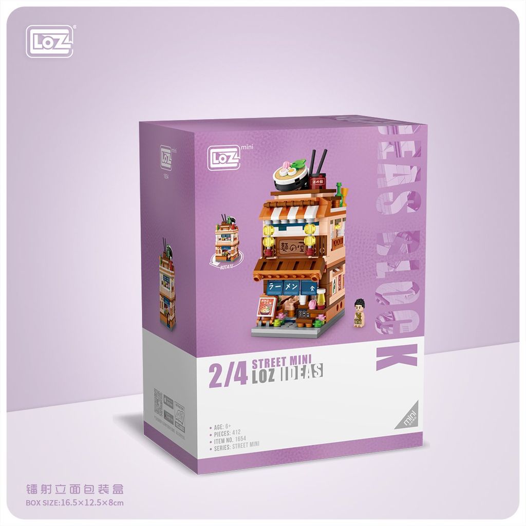 Đồ Chơi Lắp Ráp Căn Tin Mỳ 412Pcs 1654 LOZ