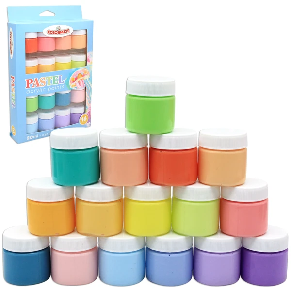16 Chai Màu Vẽ Pastel Acrylic 20Ml