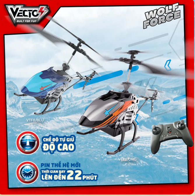 Vecto Trực Thăng Dk Wolf Force Xanh Dương Vtf8/Blu-Vta 2363