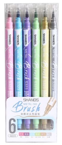 HỘP VIẾT VẼ 2 ĐẦU/6 MÀU S323-6 - SHANDS