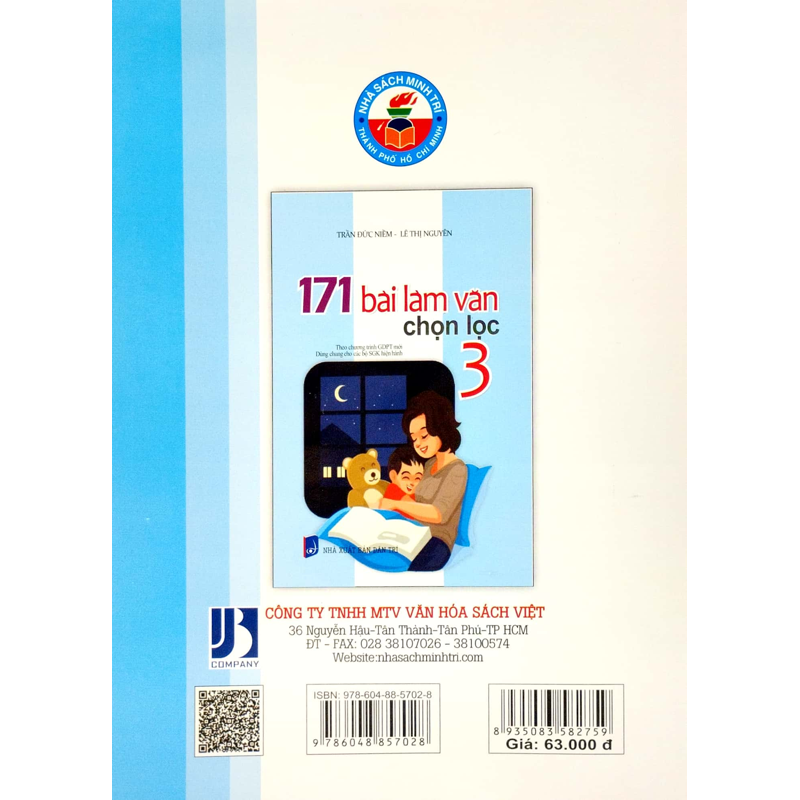 171 Bài Làm Văn Chọn Lọc 3 (Dùng Chung Cho 3 Bộ Sách)