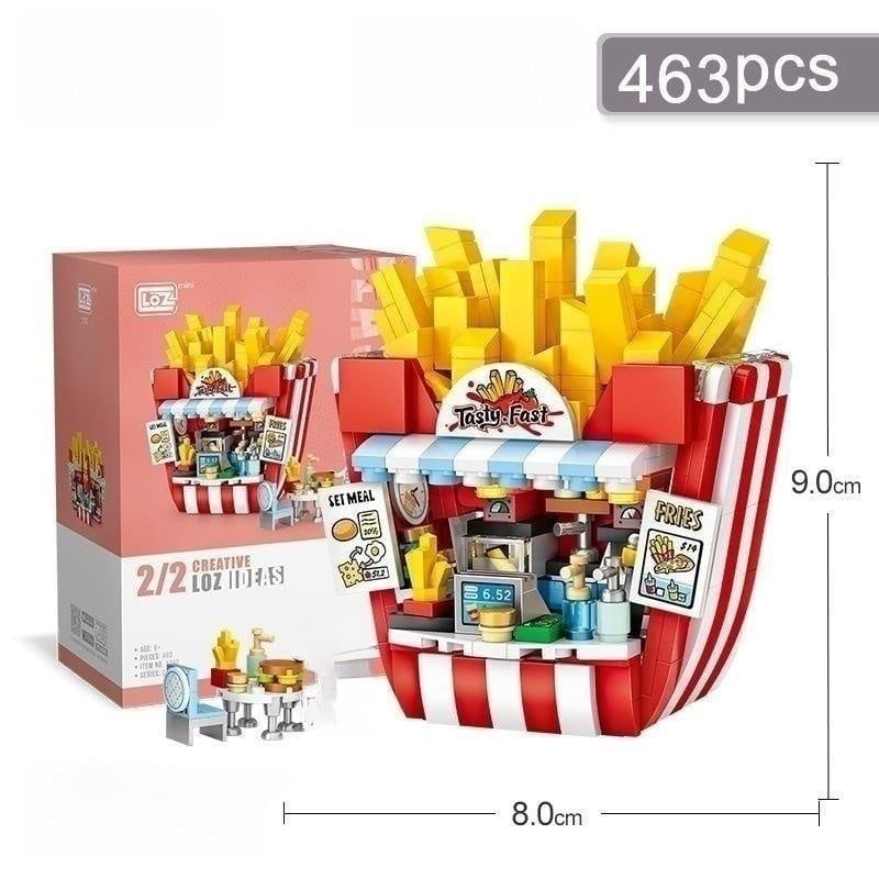 Đồ Chơi Lắp Ráp Cửa Hàng Khoai Tây Chiên 463Pcs 1732 LOZ