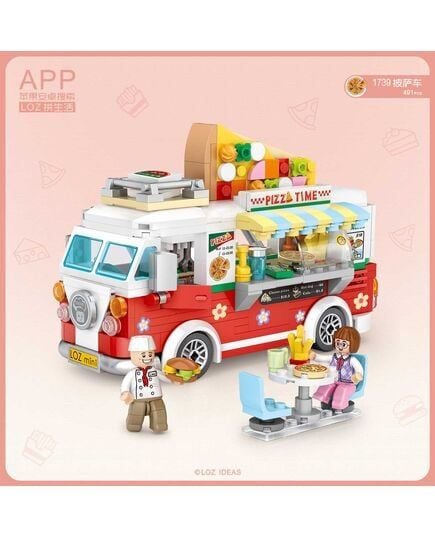Đồ Chơi Lắp Ráp Xe Pizza 1739