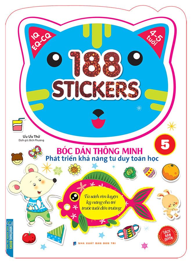 188 Stickers Bóc Dán Thông Minh Phát Triển Khả Năng Tư Duy Toán Học - Tập 5