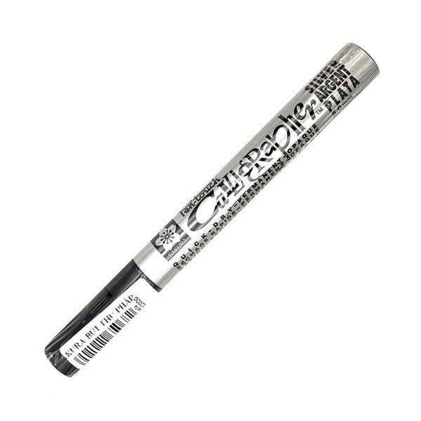 Bút Thư Pháp Sakura Pentouch Calligrapher Med 5.0mm - Màu Bạc