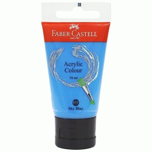 Tuýp Màu Vẽ Acrylic 75ML SKYBLUE (Xanh Da Trời) Faber 187550
