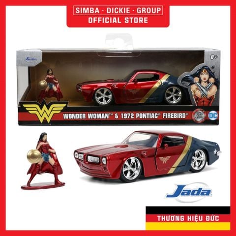 Jada Toys Xe Dc Wonder Woman Figure & Pontiac Firebird 33089