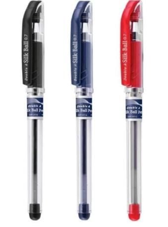 Bút Bi Double A Silk Ball DBP-207 0.7mm Màu Đỏ