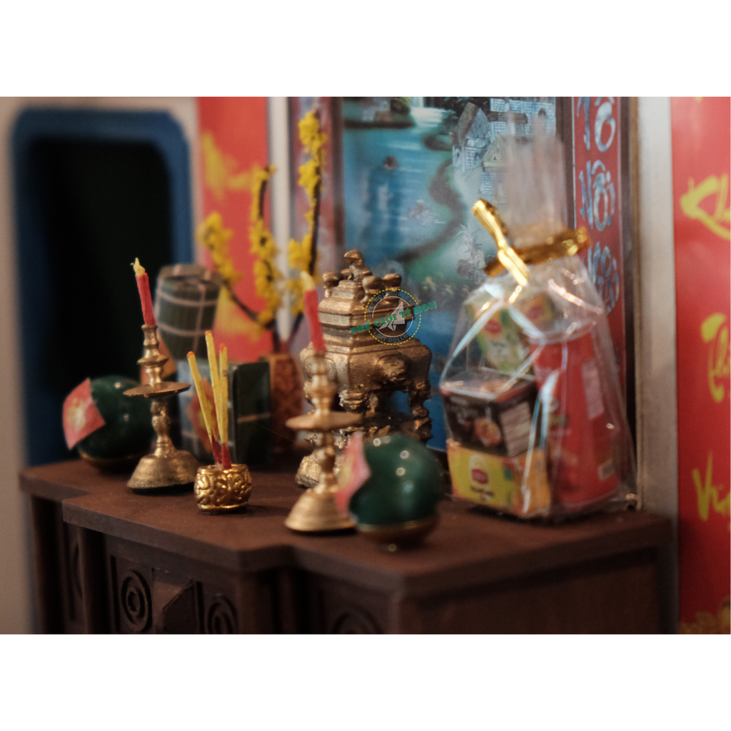 Mô Hình Tết Sài Gòn Xưa Tí Hon - Tết Sum Vầy - TX06