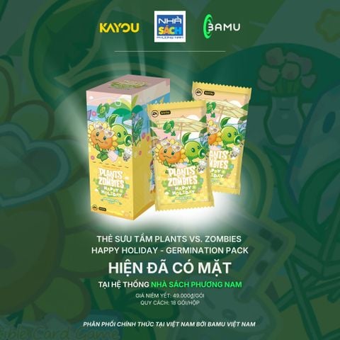 Kayou Bộ Thẻ Sưu Tầm Plants Vs Zombies Kỳ Nghỉ Vui Vẻ Gói Nảy Mầm Bản 1 Hh00011 (Bamu)