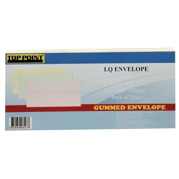 Bao Thư Giấy Thơm Có Keo 10.8x23.5cm - Màu Kem ( 20C/lốc)