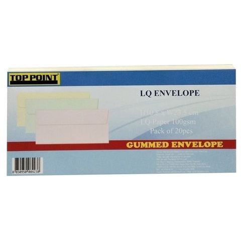 Bao Thư Giấy Thơm Có Keo 10.8x23.5cm - Màu Kem ( 20C/lốc)