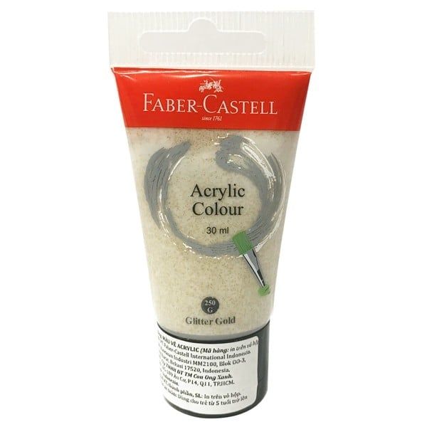 Tuýp Màu Vẽ Acrylic 30ml Glitter Gold