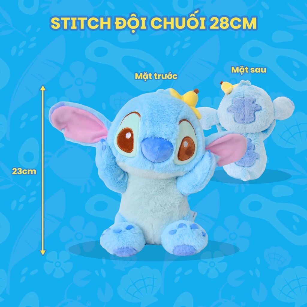 AOGER Thú Bông Stitch Đội Chuối 28CM AG24018003