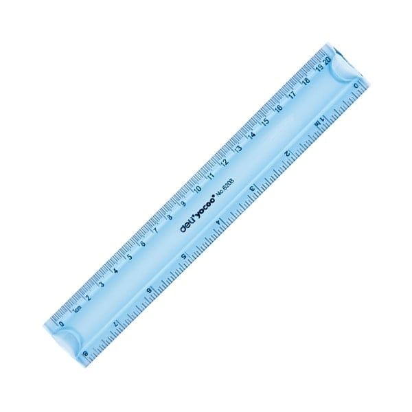 Thước Nhựa Dẻo 20cm - Deli 6208