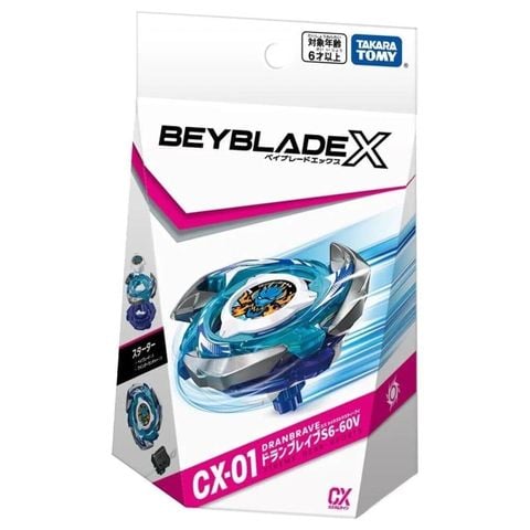 Beyblade X Con Quay CX-01 Starter DranBrave S 6-60V 939597 (VTA)