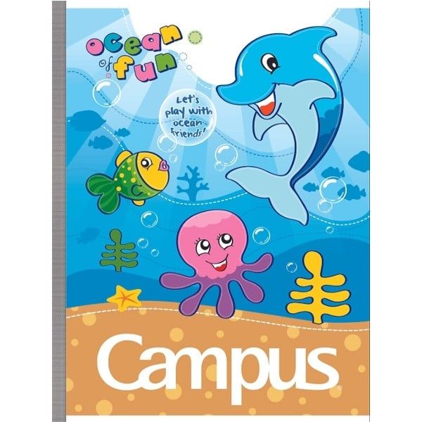 Vở Campus A5 4 Ô Ly (2 x 2 mm) 96 Trang ĐL 80 Have Fun (TK)