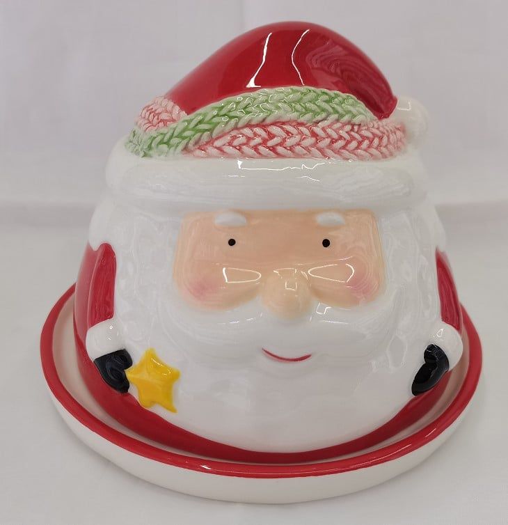 Đĩa Gốm Sứ Có Nắp Dih91814A Noel