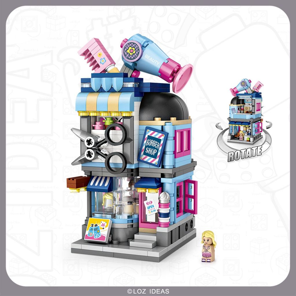 ĐỒ CHƠI LẮP RÁP TIỆM CẮT TÓC 125X80X165MM