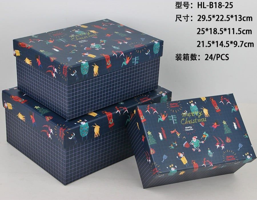 Hộp Quà Chữ Nhật Nhỏ Hl-B18-25S Noel