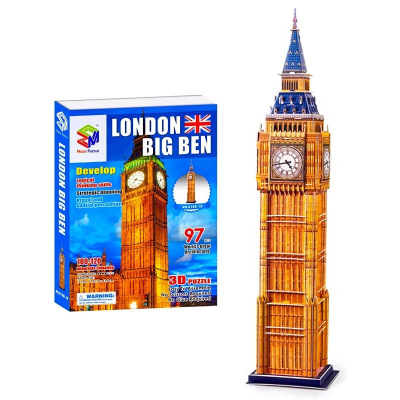 Mô Hình 3D Tháp Đồng Hồ Big Ben 9619