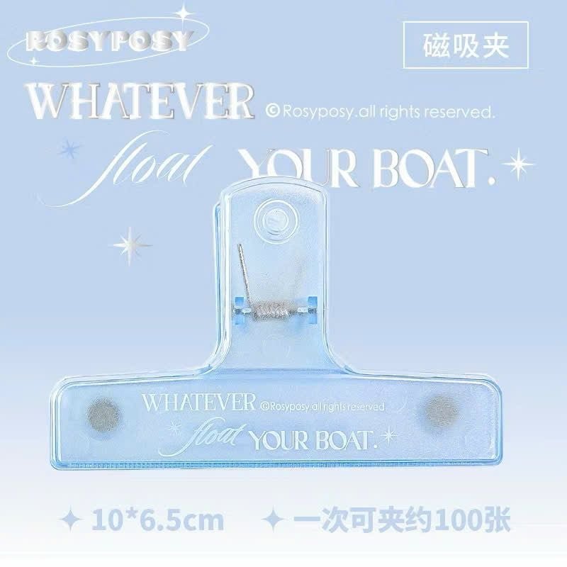 U-Trends Kẹp Giấy Nhựa  ROSY POSY Xanh RPY23 60020906