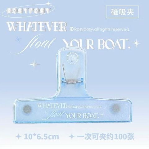 U-Trends Kẹp Giấy Nhựa  ROSY POSY Xanh RPY23 60020906