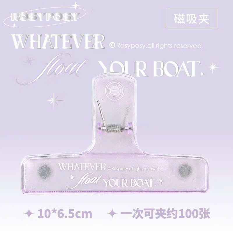 U-Trends Kẹp Giấy Nhựa  ROSY POSY Tím RPY24 60020907