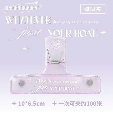 U-Trends Kẹp Giấy Nhựa  ROSY POSY Tím RPY24 60020907