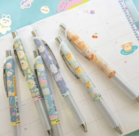 Pentel - Bút Energel Kawaii + 8 Nét 0.5mm Mực Xanh