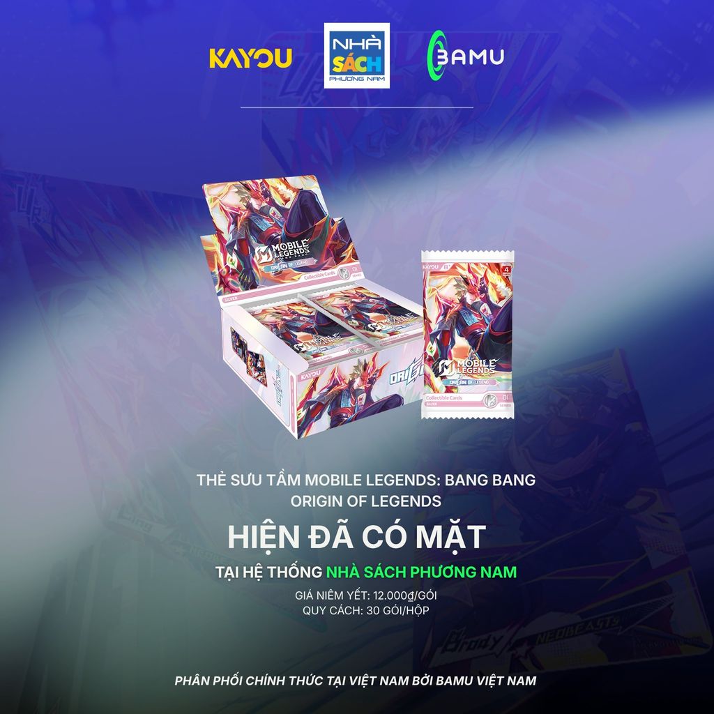 Kayou Hộp Thẻ Sưu Tầm ML:BB – Nguồn Gốc Huyền Thoại – 001A HH00073 (Bamu)