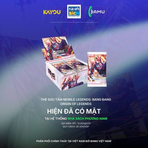 Kayou Hộp Thẻ Sưu Tầm ML:BB – Nguồn Gốc Huyền Thoại – 001A HH00073 (Bamu)