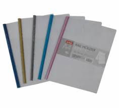 DELI 5530 FILE Rút Gáy 10 Tờ A4 (Gáy Trộn Màu, Mặt FILE Trắng) (20C/H)