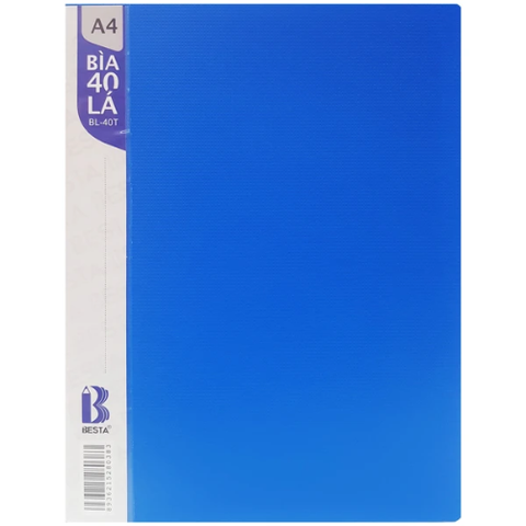 BESTA -Bìa A4 40 Lá BL-40T Xanh Dương