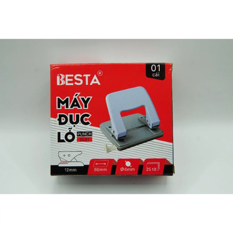 Máy Bấm Lỗ 25 Tờ Besta DL10 - Màu Trắng