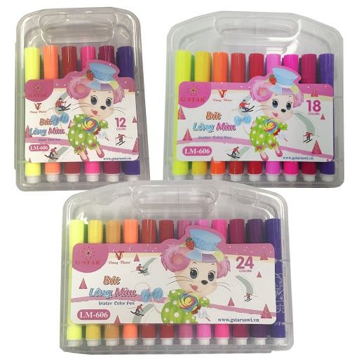 Bút Lông 12 Màu LM-606 (HT)