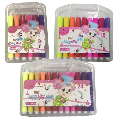 Bút Lông 12 Màu LM-606 (HT)