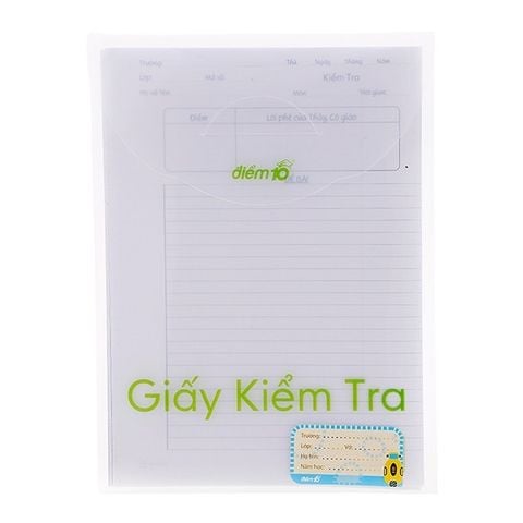 Giấy Kiểm Tra  TP-GKT 05 Kẻ Ngang