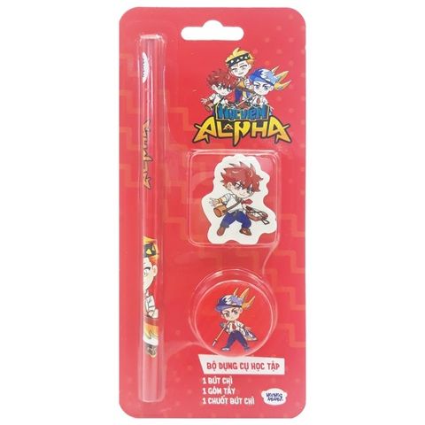 Bộ Dụng Cụ Học Tập Học Viện Alpha Red Passion