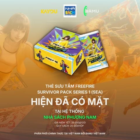 Kayou Hộp Thẻ Sưu Tầm Free Fire Người Sống Sót Cuối Cùng Gói Sinh Tồn HH00012 (Bamu)