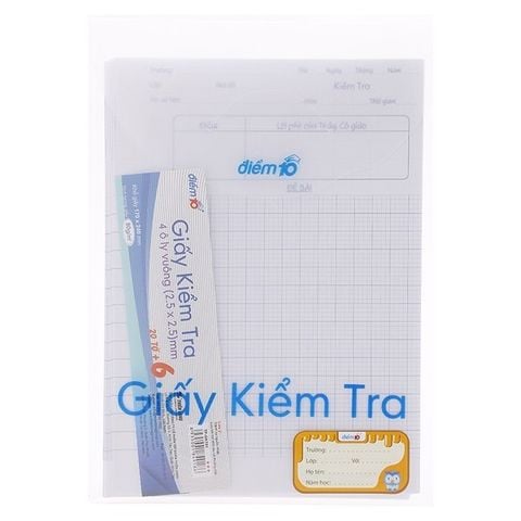 Giấy Kiểm Tra TP-GKT01 (4 Ôly Vuông)