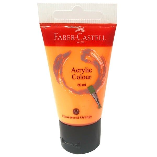 Tuýp Màu Vẽ Acrylic 30ml Fluorescent Orange