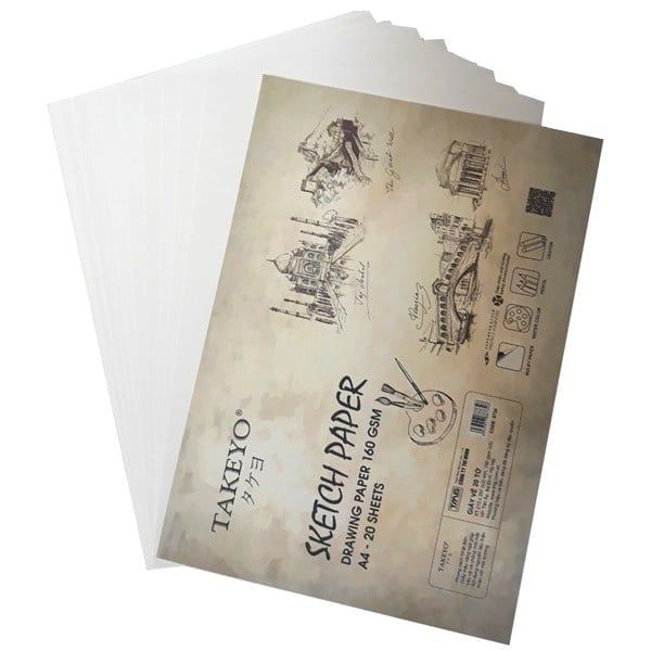 Giấy Vẽ 20 Tờ Takeyo A4 8734 HT