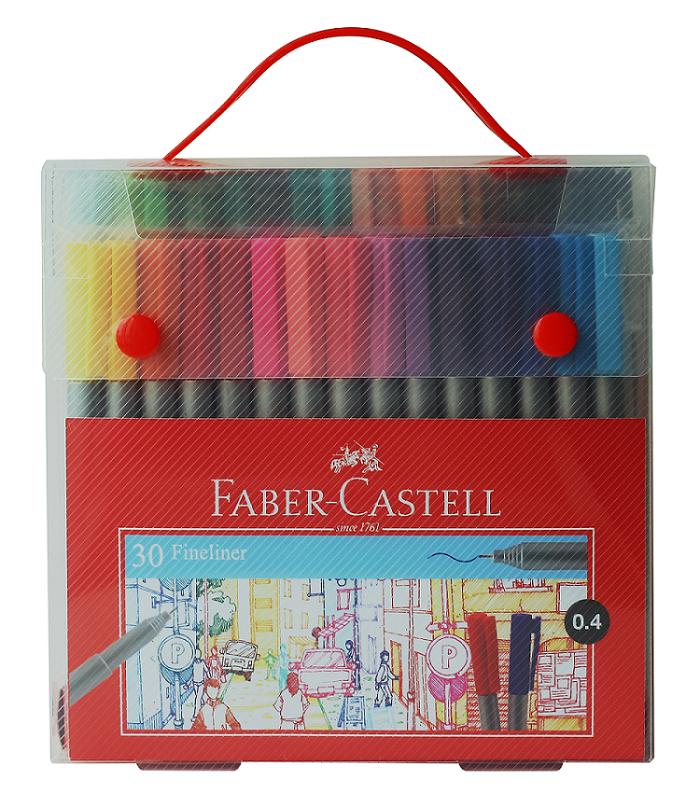 Bút Dạ Kim Nắp Kẹp-30 Màu Faber 150730